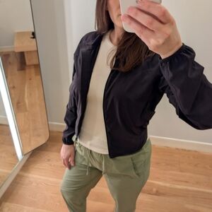 lululemon athletica Black Bomber Jacket